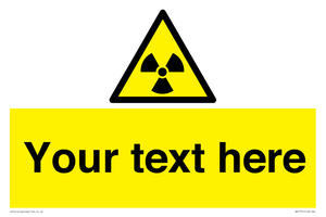 Custom Radioactive Material Sign
